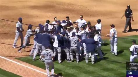 baseball fights videos|mlb baseball fight last night.